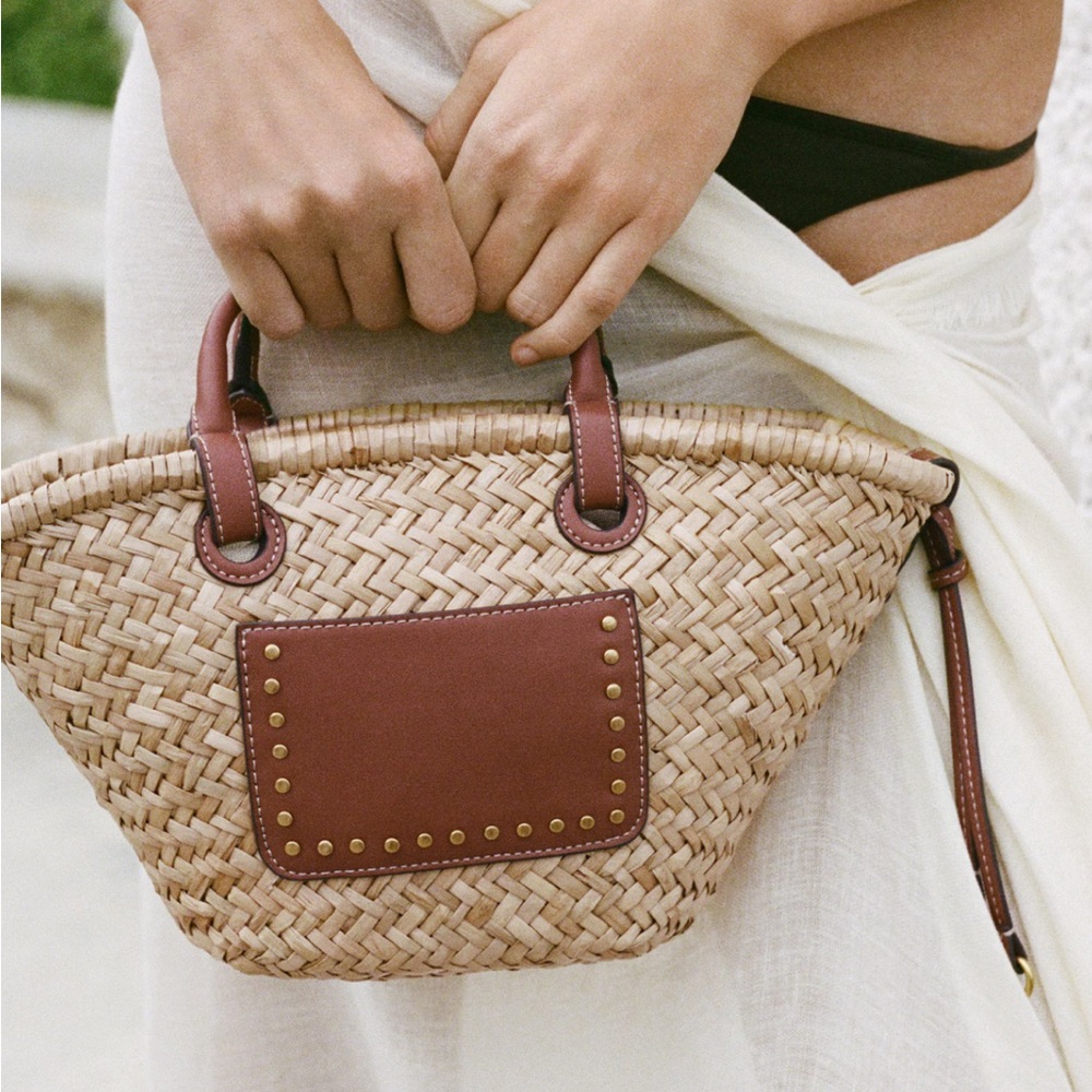 Mango Natural Fiber Basket Bag